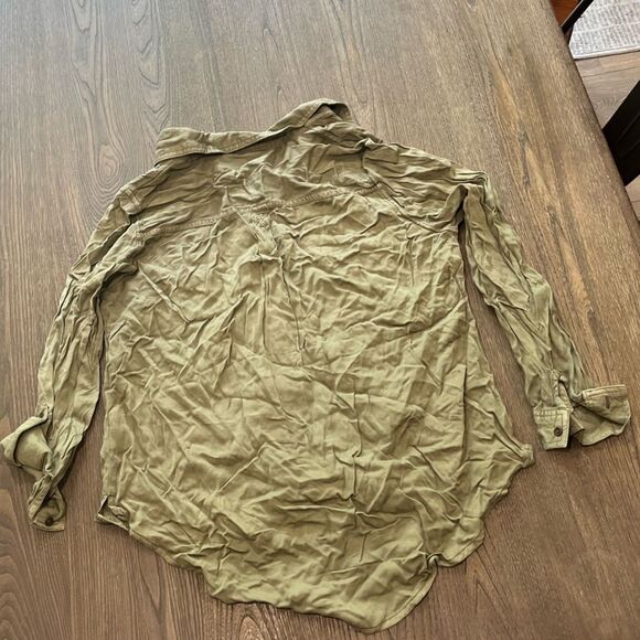 NWOT Westport 1962 Button Front Rayon Long Sleeve Blouse Size L - Picture 7 of 7